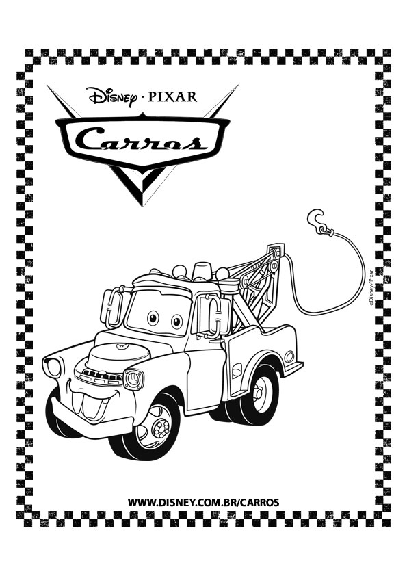 Plansa de colorat cu Cars pixar 117 21